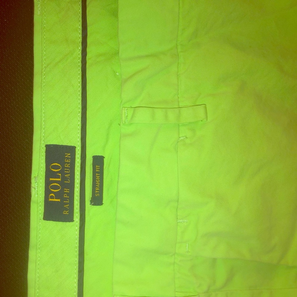 Lime green Ralph Lauren polo shorts size 36